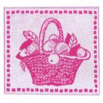 Салфетка махровая 1442 Корзина  цвет розовый