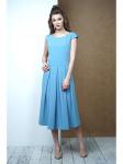 Платье 3452 голубой, Фантазия Мод
