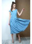 Платье 3452 голубой, Фантазия Мод