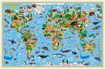 Карта настенная для детей. Наша планета. Животный и растительный мир. 124х80 см. ГЕОДОМ