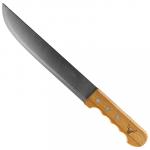"Профессионал" Нож кухонный 200мм из нержавеющей стали, широкое лезвие, деревянная ручка (Китай)