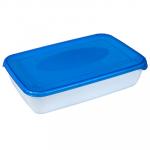 "Stockholm" Контейнер для продуктов пластмассовый "Polar Micro Wave" 0,45 л, 16х11х4 см, голубой, подходит для СВЧ (Россия)