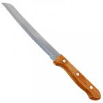 "Tramontina Dynamic" Нож для хлеба 20см, деревянная ручка, с зубчиками (Бразилия)