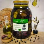 Микс из оливок (XL+XXL) в оливковом масле, Греция, ст.банка, 2 кг