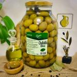 Оливки зеленые Халкидики (размер XL) в рассоле, ст.банка, 2 кг