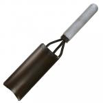 Совок посадочный "Стриж" 15х7 см, прямоугольный, сталь 30ХГСА, деревянная ручка 13 см, тулейка д4-3 см, вес 250гр (Россия)