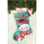 Набор для вышивания "DIMENSIONS" 71-09159   "Новогодний носок от Снеговика"