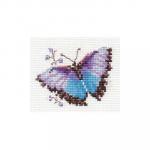 Набор для вышивания "Алиса" 0-149   "Яркие бабочки. Голубая"