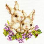 Набор для вышивания "Алиса" 1-11   "Крольчата"