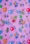 Арт. Я160117 Комплект постельного белья детский бязь розовый «Веселый зоопарк»