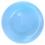 "Tropic" Тарелка мелкая стеклянная д260мм, однотонная, голубой, Pasabahce (Россия)