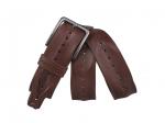 Кожаный коньяк мужской джинсовый ремень B40-1003