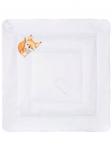 Зимний конверт-одеяло на выписку "Бельчонок" (белое, принт без кружева) без пледа