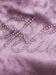 Зимний Конверт-одеяло на выписку "Блюмарим" (пыльная роза с молочным кружевом и стразами на молнии)