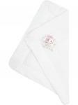 Зимний конверт-одеяло на выписку "Единорожка" (белое, принт без кружева)