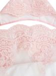 Летний конверт-одеяло на выписку "Королевский" атлас (нежно розовый с розовым кружевом)
