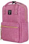 6015 Сумка-рюкзак из меланжевой ткани 37х15х25 см