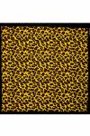 Леопардовый принт в чёрном квадрате 55х55 см