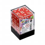 Набор красных игровых кубиков «36D6»