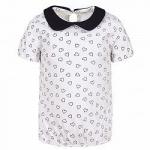 Фуфайка (футболка) для девочки белый 3I3702 5.10.15