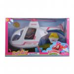 DEFA Lucy Набор с куклой "Полёт на вертолёте" (28,5 см, вертолёт, подвиж, свет, звук, в ассорт.)