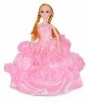 Кукла R0247 в розовом в платье в/п