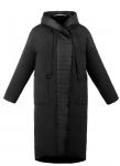 Пальто женское Энио черная плащевка (синтепон 300) С 0587