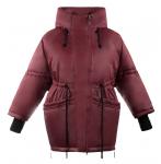 Пальто женское Нима красная плащевка (синтепон 200) С 0563