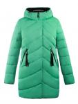 Пальто женское Мика зеленая плащевка (синтепон 300) С 0569