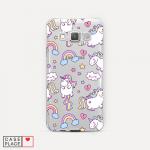 Cиликоновый чехол Sweet unicorns dreams на Samsung Galaxy A3