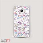 Cиликоновый чехол Sweet unicorns dreams на Samsung Galaxy A3 2016