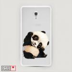 Силиконовый чехол Большеглазая панда на Alcatel Pixi 4 (5) 5045D