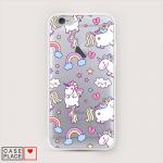 Cиликоновый чехол Sweet unicorns dreams на iPhone 6