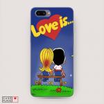 Cиликоновый чехол Love is 2 на Oppo A3s