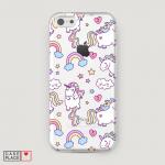 Cиликоновый чехол Sweet unicorns dreams на iPhone 5C