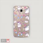 Cиликоновый чехол Sweet unicorns dreams на Samsung Galaxy J5 2016