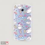 Cиликоновый чехол Sweet unicorns dreams на Samsung Galaxy A3 2017