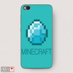 Cиликоновый чехол Minecraft алмаз на Xiaomi Redmi Go