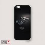 Cиликоновый чехол Winter is coming logo на iPhone 5/5S/SE