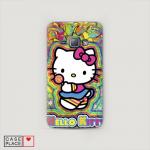 Cиликоновый чехол Hello Kitty 4 на Samsung Galaxy J1 2016