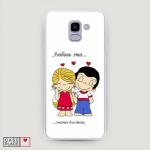 Cиликоновый чехол Love is 1 на Samsung Galaxy J6 2018