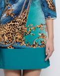 Платье домашнее с леопардовым принтом