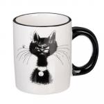 MILLIMI Черный кот Кружка 300 мл, керамика