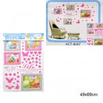 Наклейка фоторамка интерьерная 49х69 см / ACT-8007 /