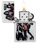 Зажигалка Zippo Kiss с покрытием White Matte, латунь/сталь, белая, матовая, 36x12x56 мм