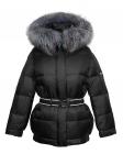 Куртка зимняя женская PRADA 374548 черный мех чернобурка