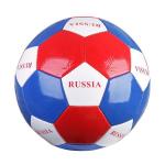 Мяч футб., 250 г, №5, PVC, shine, 1 слой, логотип Россия