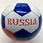 Мяч футбольный, 280-300 г, №5, PVC, глянц., 1 слой, Россия