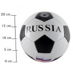 Мяч футб., 250 г, №5, PVC, matt, 1 слой, логотип Россия