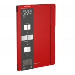 Тетрадь общая ученическая в съемной пластиковой обложке  FolderBook Classic, красный, А4, 2x48 листов, клетка
